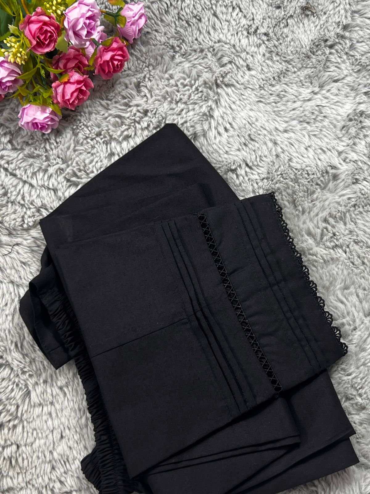 6 Plate 2 Lace Trouser ( Black )
