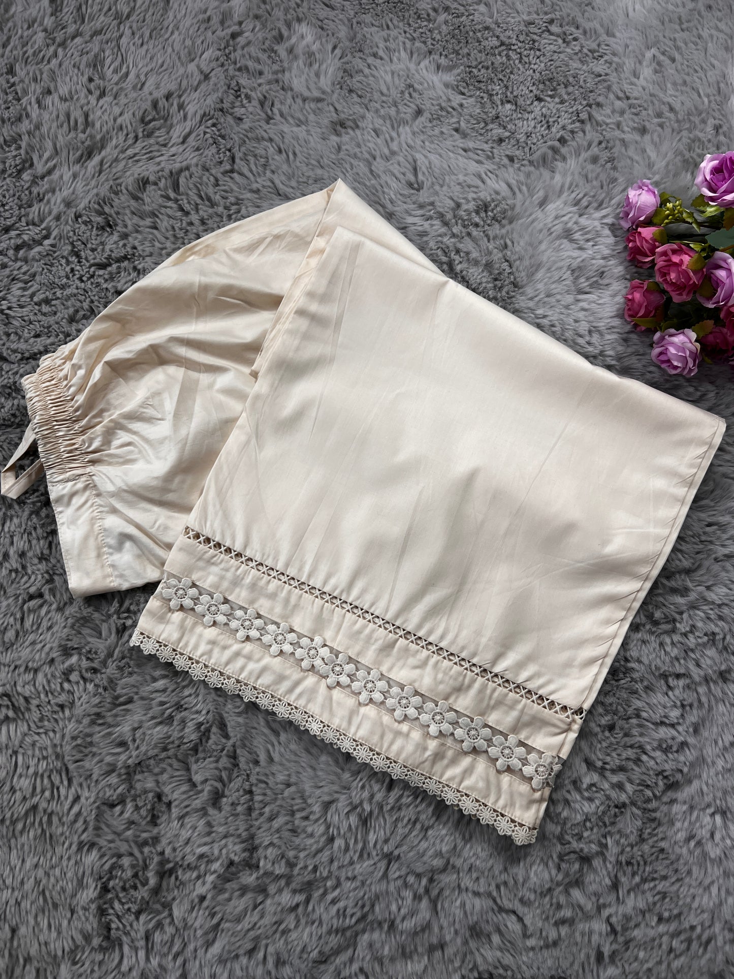 Organza lace plazo