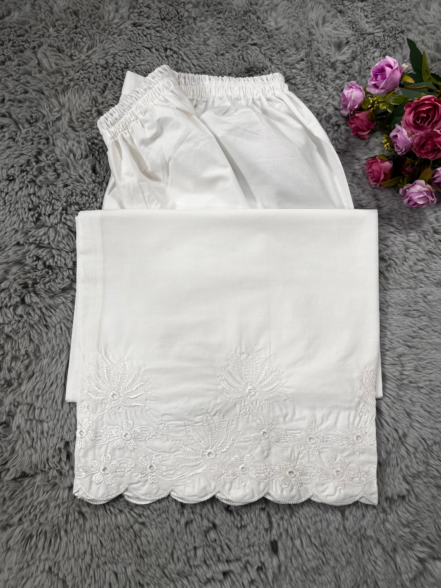 Embroidery Floral Plazo