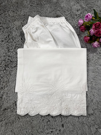 Embroidery Floral Plazo