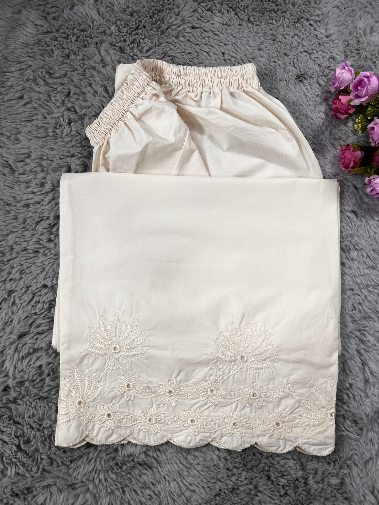 Embroidery Floral Plazo