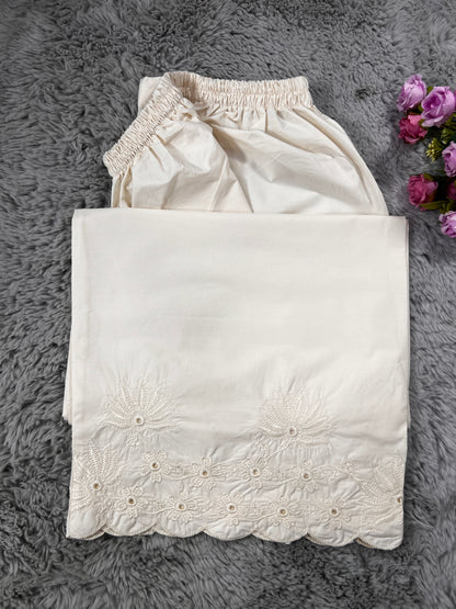 Embroidery Floral Plazo