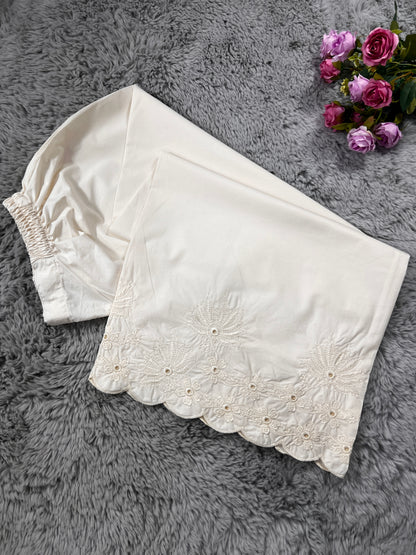 Embroidery Floral Plazo