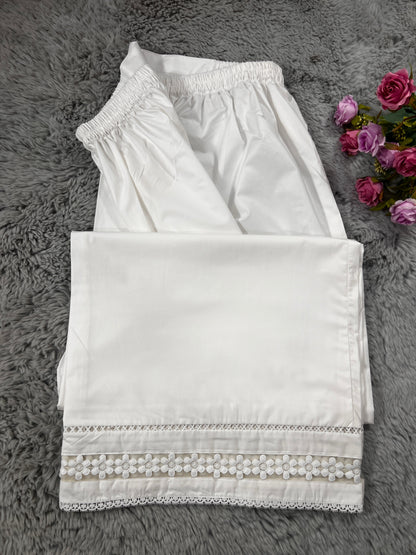 Organza lace plazo