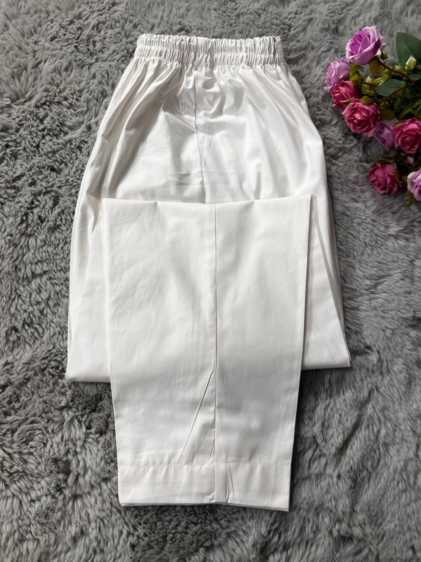 Plain Trousers ( Off White )