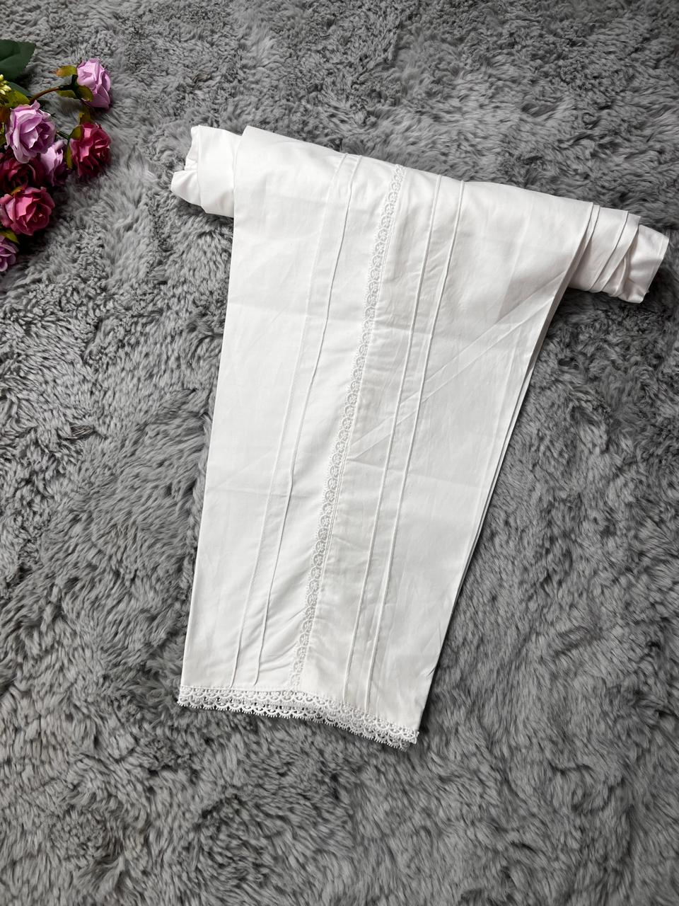 Side Lace Trouser ( Off White )
