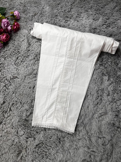 Side Lace Trouser ( Off White )