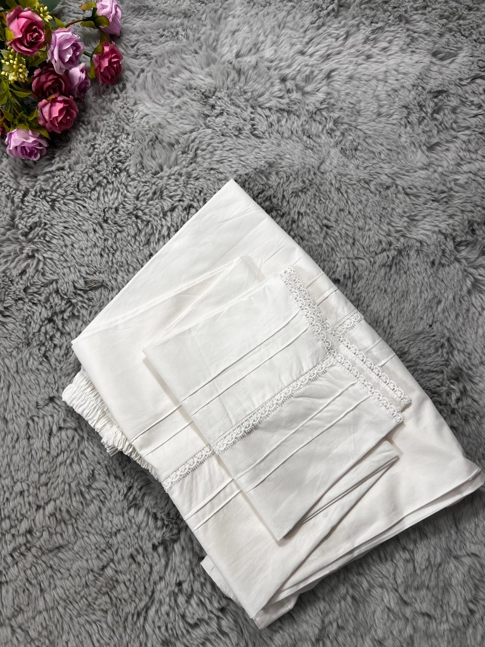 Side Lace Trouser ( Off White )