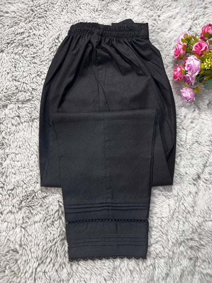 6 Plate 2 Lace Trouser ( Black )
