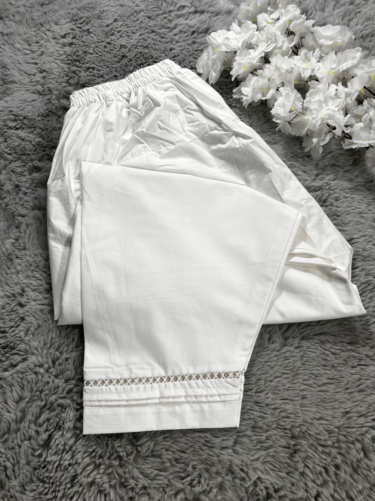 Lace Shalwar ( White )
