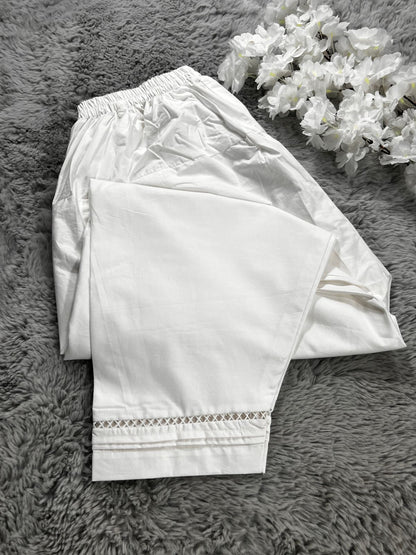 Lace Shalwar ( White )