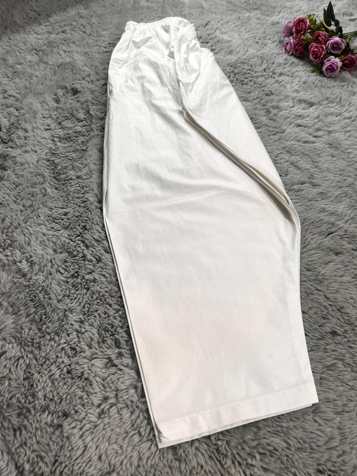 Plain Shalwar ( White )