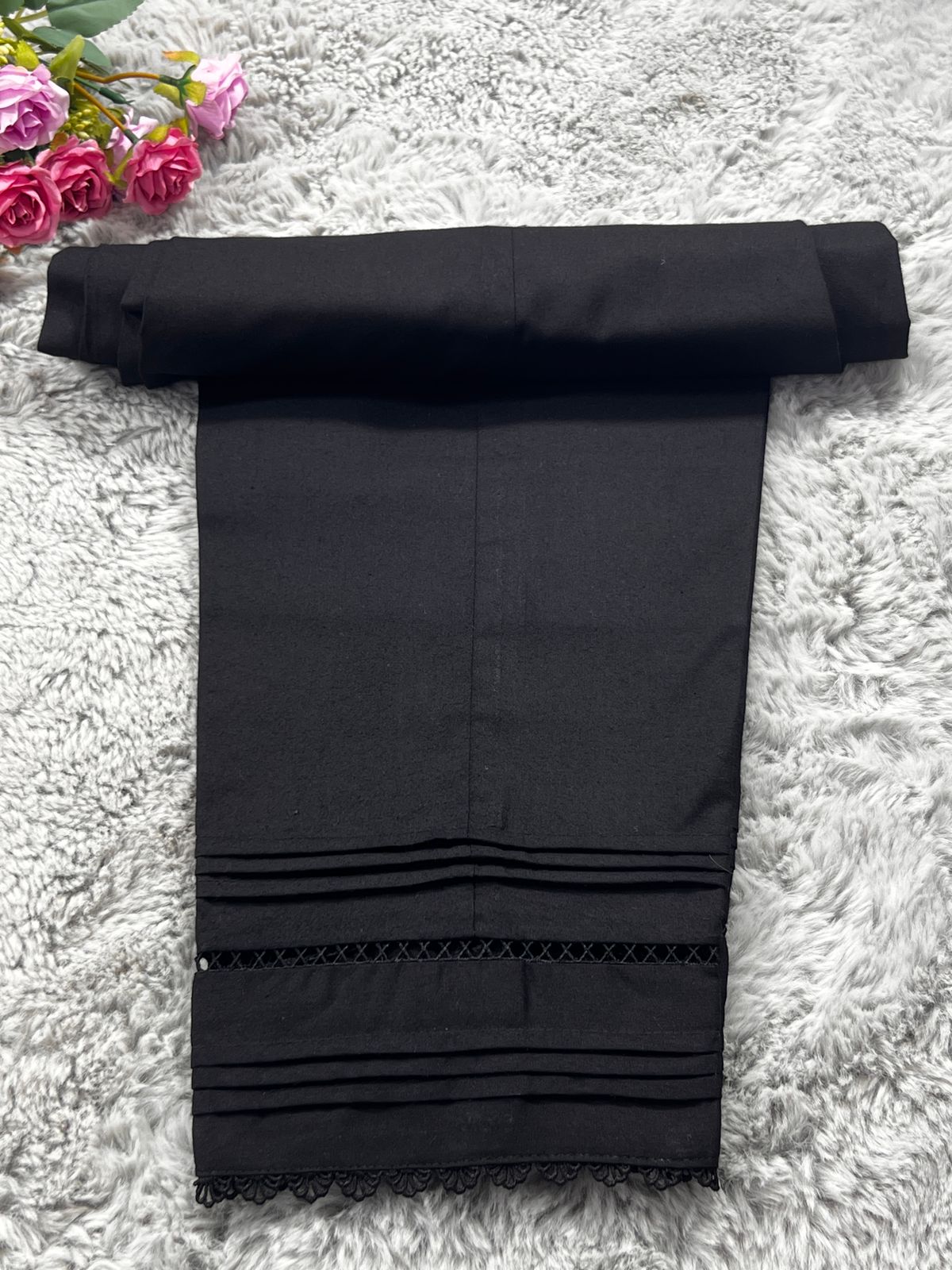 6 Plate 2 Lace Trouser ( Black )