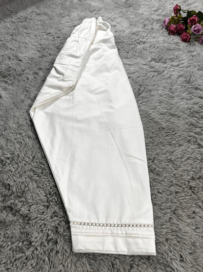 Lace Shalwar ( White )
